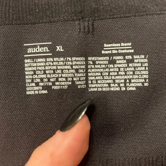 Women’s Brand New Auden Ribbed Longline Bralette - Picture 5 of 5